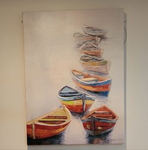 Colorful Boat Art Print